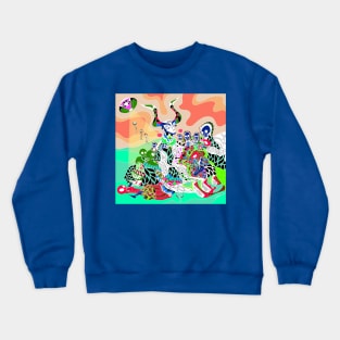 witch in dark canvas abduction alien ecopop Crewneck Sweatshirt